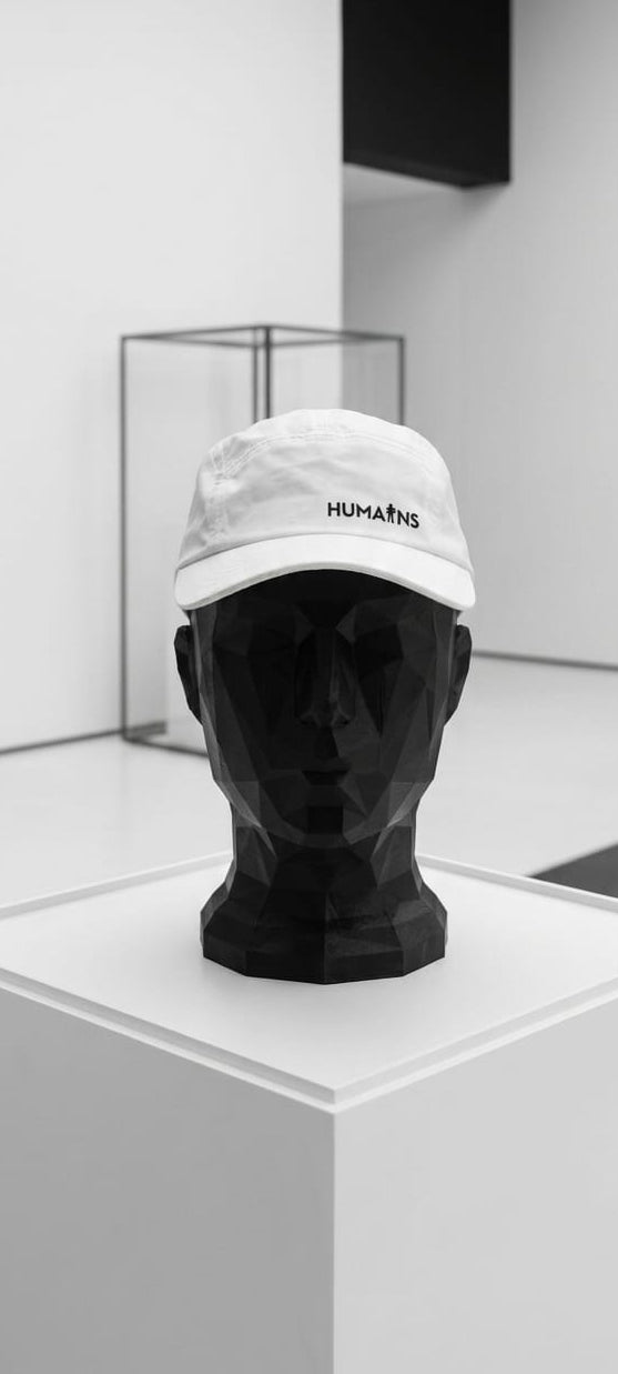 Casquette runner « On marche sur la tête » – Blanche